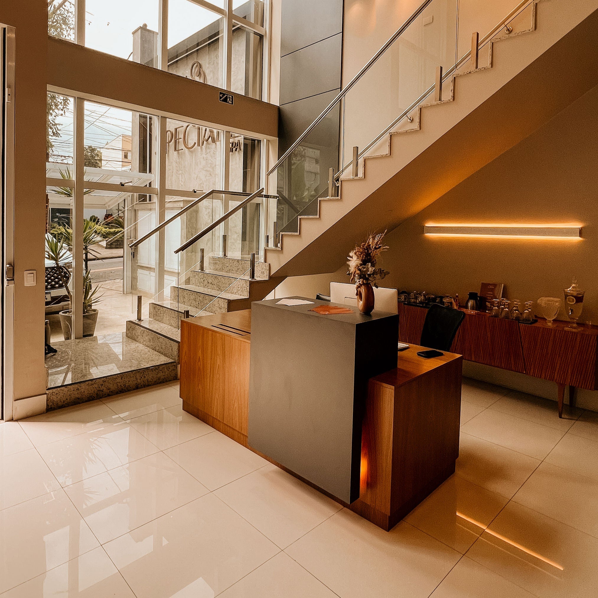 recepção da unidade matriz no bairro assunção da speciale spa